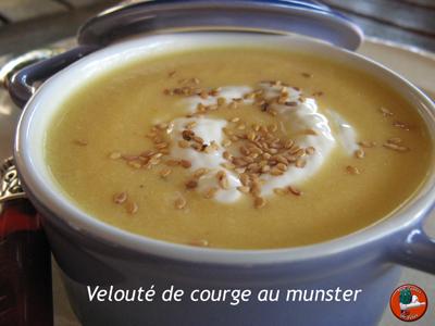 Velouté de courge au munster