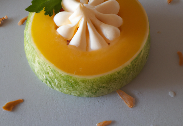 Crème pâtissière au melon