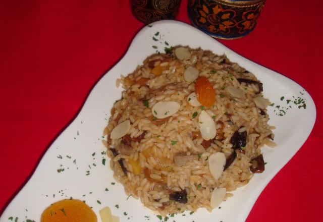 Risotto Marocain aux fruits secs et aux escargots