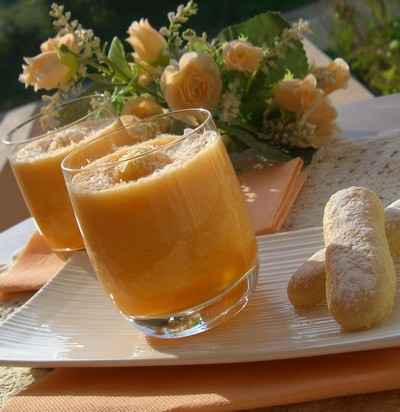 Verrine de melon à la noix de coco