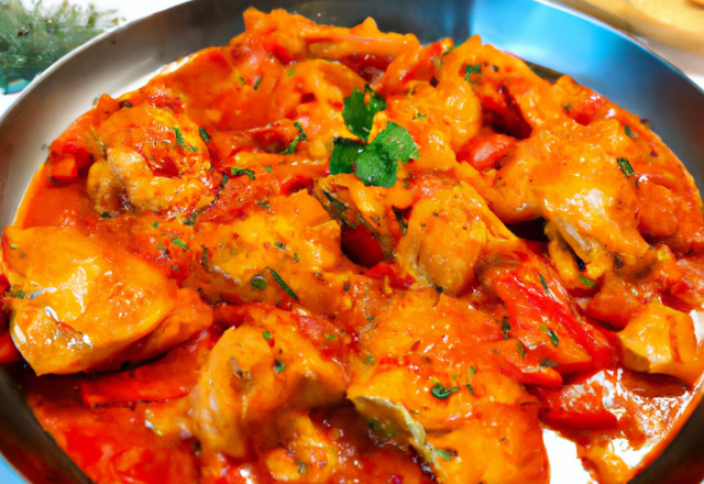 Fricassée de poulet au paprika