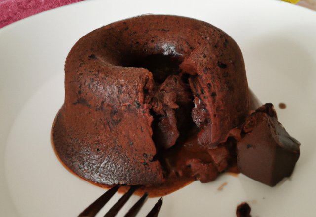 Gâteau fondant au chocolat noir sans beurre