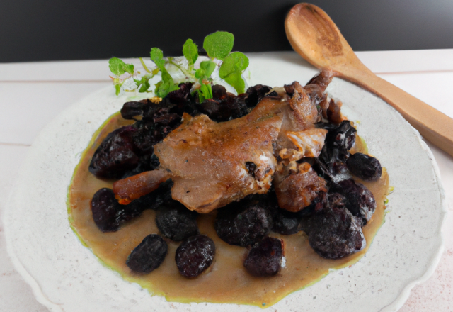 Lapin aux pruneaux et raisins (recette du Nord)