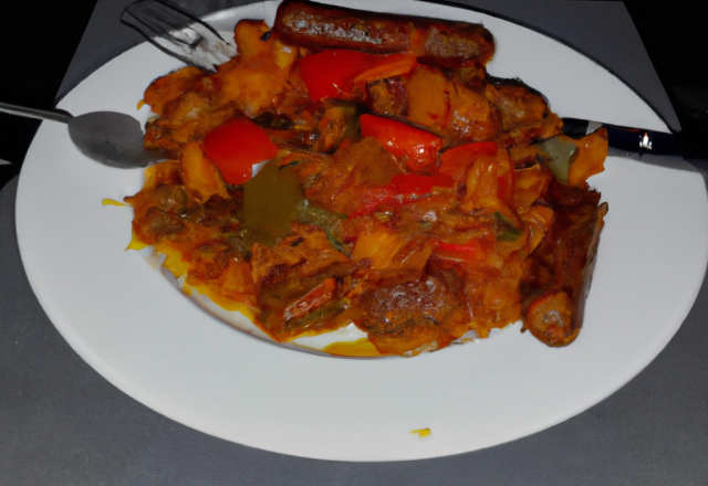 Rougail saucisse simple et rapide