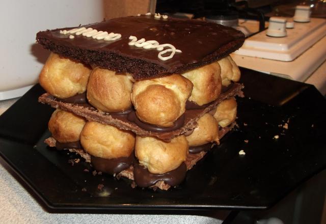 Mille feuilles aux trois chocolats, trop choux