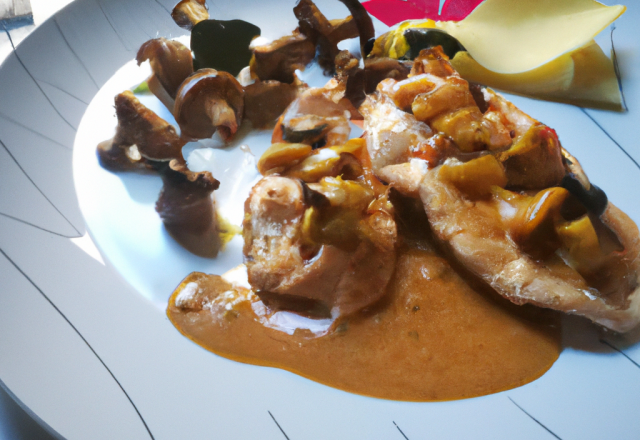 Escalopes de dinde sauce Madère Cruz & girolles