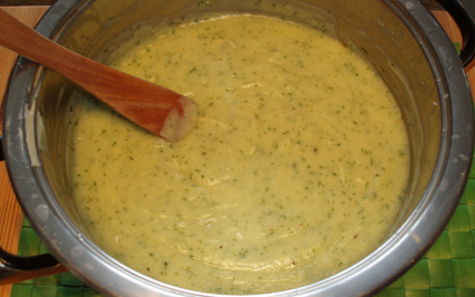 Purée de courgette