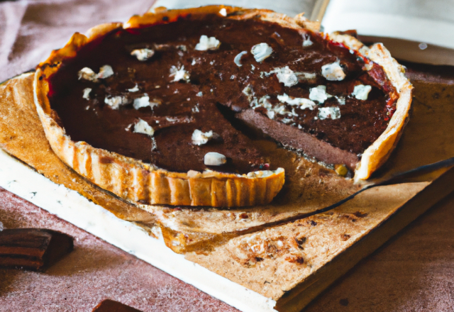 Tarte au chocolat croquant