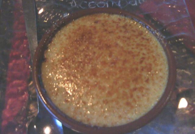 Crème brûlée vanille caramélisée à la cassonade