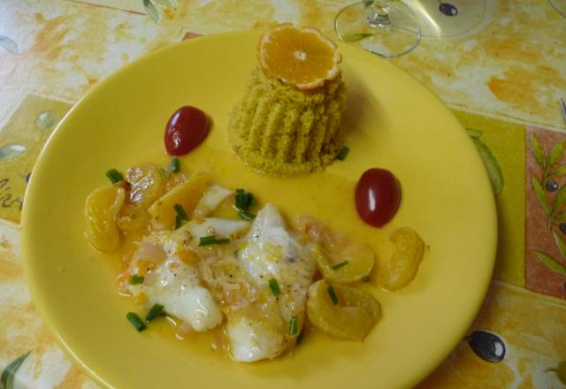 Filet de poisson au beurre de clémentines