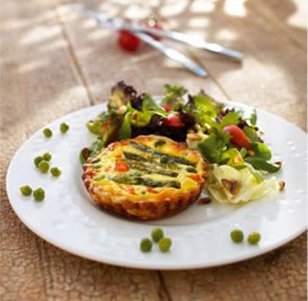 Tartelettes aux petits légumes nouveaux