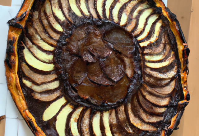 Galette à la frangipane poires et chocolat