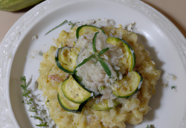 Risotto de courgettes rapide