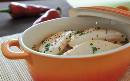 Navarin de morue aux patates douces et piment d'Espelette