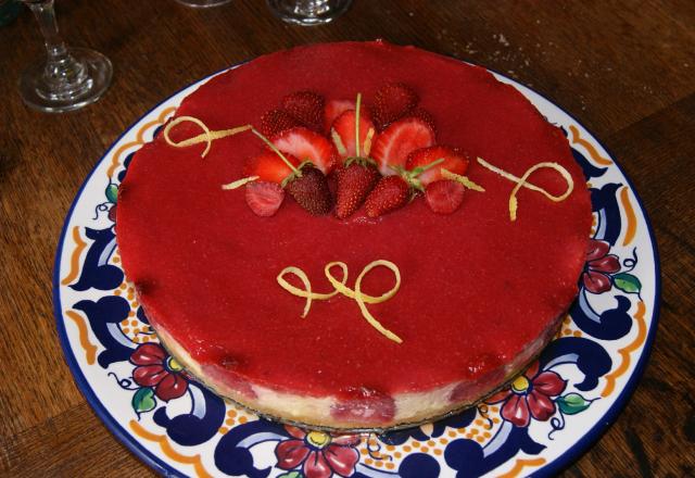 Cheesecake fraise citron