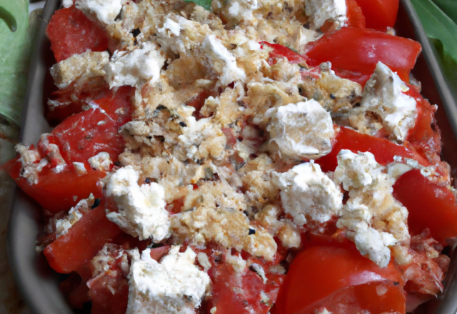 Crumble tomates feta