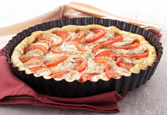 Quiche aux tomates et chèvre