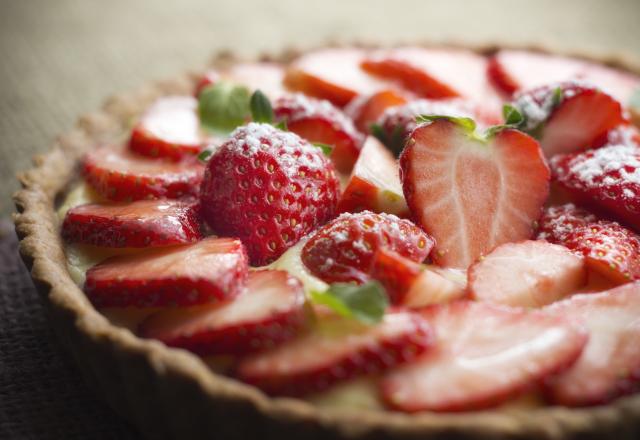 Tarte aux fraises et à la crème pâtissière