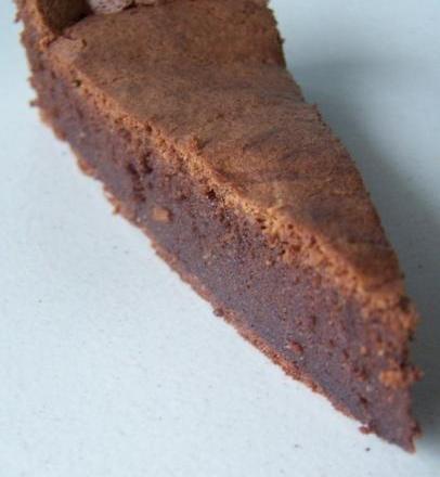 Gâteau fondant au chocolat noir...