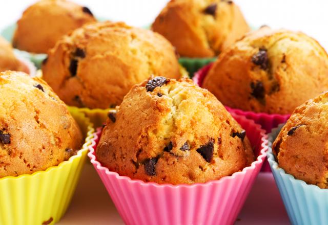 Muffins aux pépites de chocolat moelleux comme à la maison