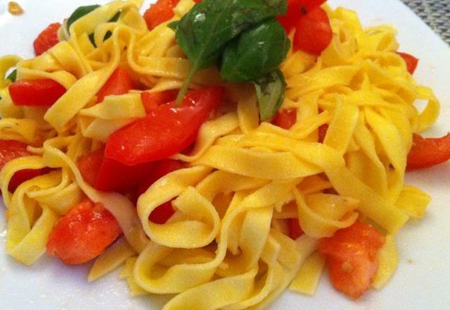 Tagliatelles fraîche aux tomates