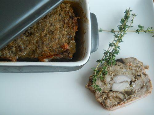 Terrine de lièvre aux cèpes et à l'armagnac