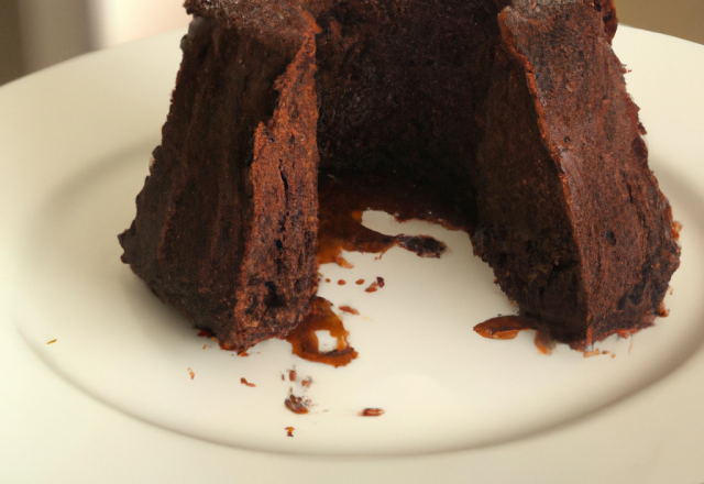 Gâteau au chocolat riche, délicieux, extrêmement fondant!