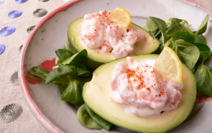 Coupelles d'avocat aux crevettes