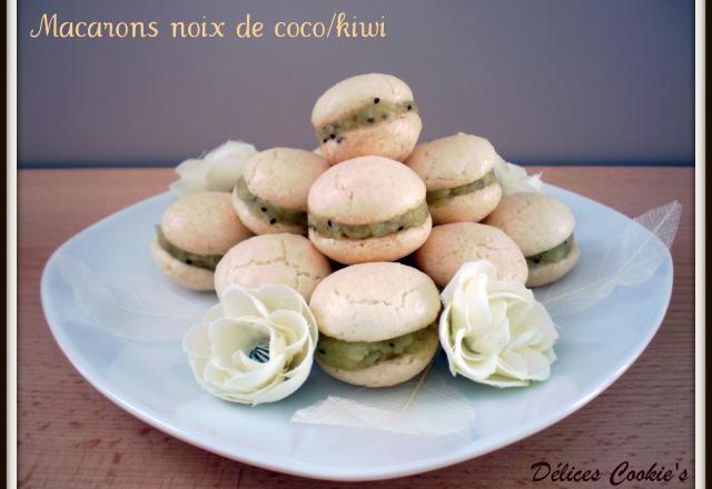 Macarons noix de coco & kiwi