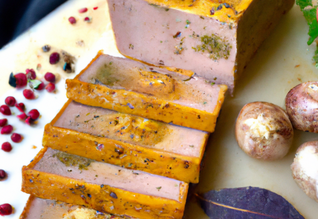 Terrine de foie gras au pain d'épices