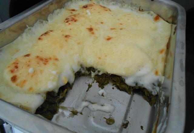 Gratin d'épinard à la florentine