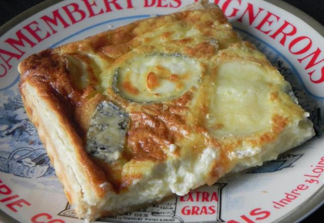 Tarte aux 4 fromages et au fromage cottage cheese