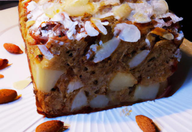 Gâteau aux pommes et amandes