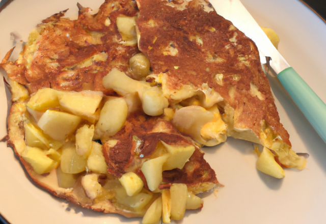 L'omelette aux pommes