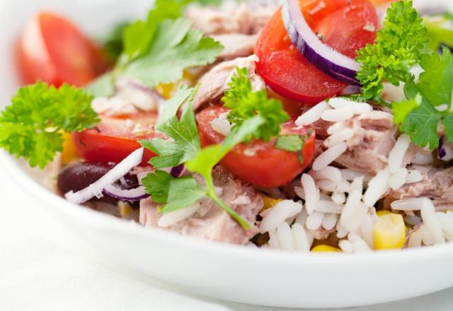 Salade de riz au fromage de brebis Etorki