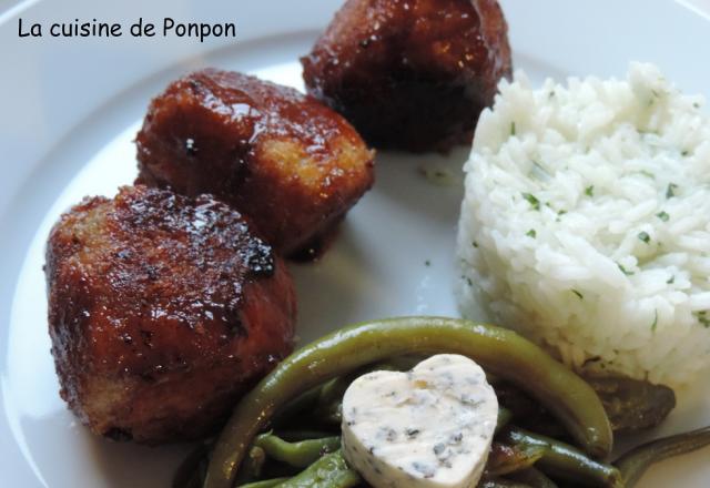 Boulettes à la sauce Teriyaki