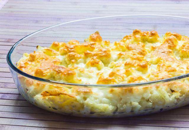 Gratin de chou-fleur à la crème de Saint Agur