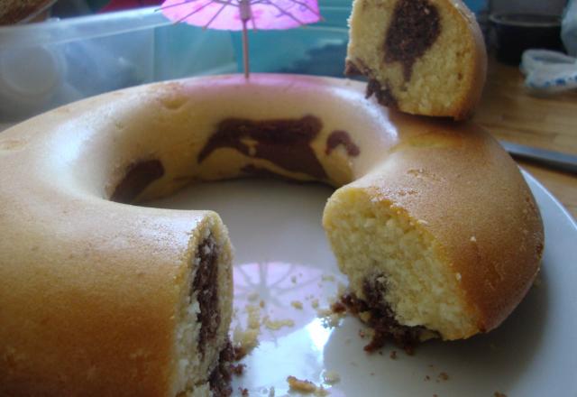 Quatre-quarts au nesquick et aux pépites de chocolat