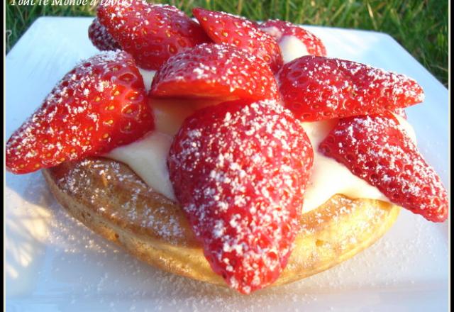 Tartelette aux fraises façon saint honoré