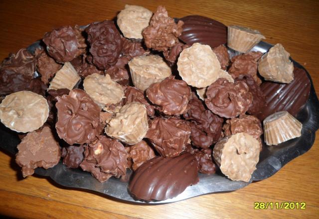 Bouchées craquantes au chocolat