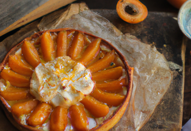 Tarte à l'abricot et au fromage blanc