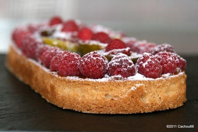 Tartes aux figues confites et aux framboises