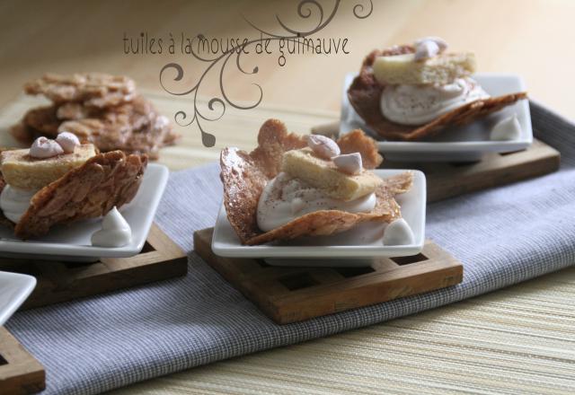 Tuiles à la mousse de guimauve