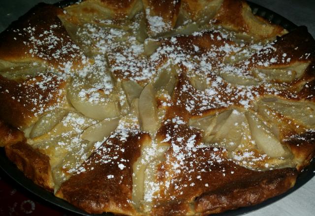 Clafoutis aux poires et aux pistaches