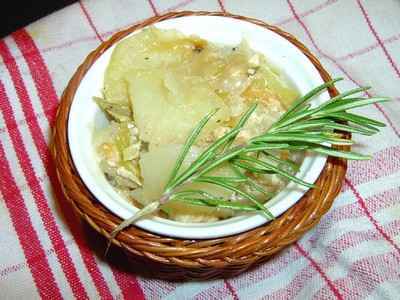 Gratin poireaux - pommes de terre