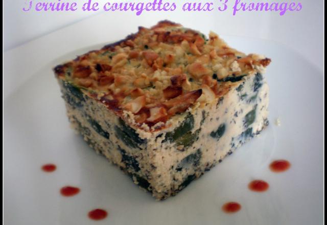 Petite terrine de courgettes aux 3 fromages