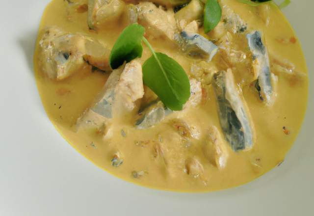 Curry de thon au lait de coco