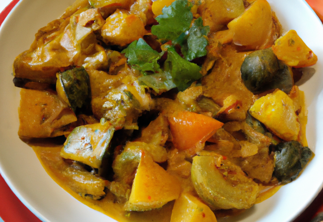 Fricassée exotique au curry