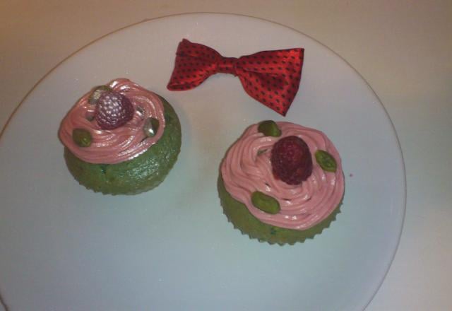 Le cupcake Madonna ou le cupcake pistache/framboise