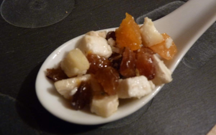 Tartare de chèvre frais aux fruits secs